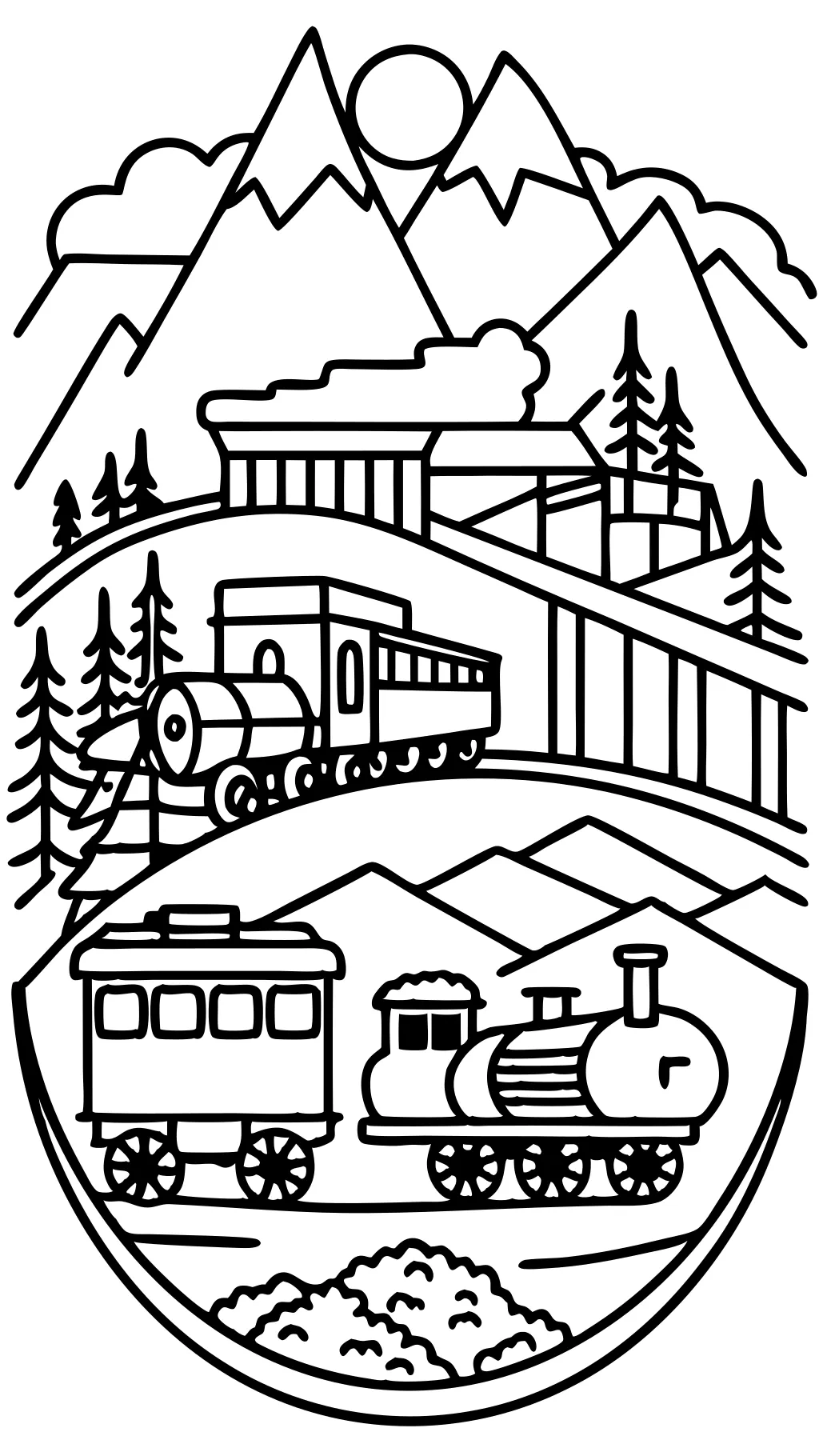 track coloring pages